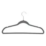 Simplify 25 Pack Slim Velvet Suit Hangers in Grey