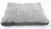 Medium Dog Puppy Pad Bed Kennel Mat Cushion Bed 85 x 60 cm Blue / Grey