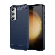 For Samsung Galaxy S23 Fe Soft Tpu Brushed Phone Case Carbon Fiber Texture Phone Back Cover