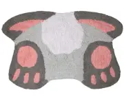 Easter Spring Bunny Tail Plush Cotton Rug Spring Rabbit Floor Mats Bath Rugs ...