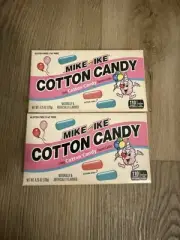 Mike and Ike Cotton Candy Chewy Candy 4.25 OZ Box X 2