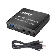 New 1080P Video Capture Card 4K Screen Record Game Streamer Device MIC R/L Loop