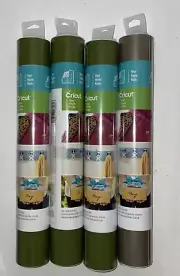 Cricut Vinyl Bundle. All Olive Color. 4 Rolls. 12 X 48