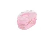 YES4PETS Small Dog Cat Crate Pet Rabbit Guinea Pig Ferret Carrier Cage With Mat-Pink