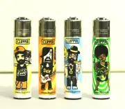 Clipper lighters 4 pcs set refillable |RARE| Sex Drugs R'N'L |Limited Edition|