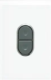 Clipsal Saturn Push Button Cooker Switch 45A Single Pole Pure White
