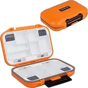 KEESHINE Compact Waterproof Fishing Tackle Box, Storage Box, Plastic Fishing Lure Box, Removable Grid Storage Jewelry Organizer Making Kit for Fishing Lure/Hook Beads Earring Container Tool