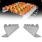 Skewers Rack Set Flat BBQ Barbecue Skewer Kabob Skewers