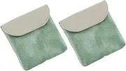 [SOESFOUFU] 2 Pack Coin Purses Pu Snake-Print Storage Bags Change Holders Compact Easy to Carry