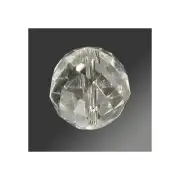 BrilliantCut 17/32" (14Mm) Faceted Bead Rock Crystal