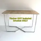 Rustic Industrial Pipe DIY Bar Shop Console Table Leg High Desk Brackets DT025B