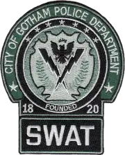 GOTHAM CITY POLICE DEPARTMENT SHOULDER PATCH: SWAT Team, The Dark Knight (2008)