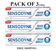100g Sensodyne Repair & Protect Deep Repair Toothpaste Whitening Novamin x3 Tube