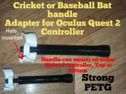 Cricket or Baseball Grip Adapter for Oculus 2 Controller Right or left Handed