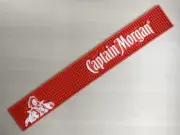 CAPTAIN MORGAN SPICED RUM RED RAIL BAR MAT RUNNER BEER COASTER NEW