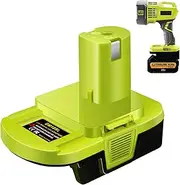 Battery Adapter for Dewalt/for Milwaukee to for Ryobi, DM18RL Battery Converter for Dewalt 18V/20V/60V Li-ion & for Milwaukee M18 18V Li-ion Battery to Work with for Ryobi 18V Power Tools, Green