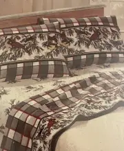 Target Home Full Bedding 100% Cotton Print Flannel Sheet Set Birds Of A Feather
