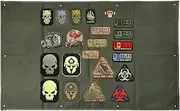 Pin Display Board - Foldable Heavy Duty Nylon Patch Holder for Pin | Comfortable Wall Mount Portable Organizer Board, Easy Installation Display Sheet for Badge, ID Patch, Name Tag, Stamp Collectibles