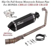 For Honda Cbr125 Cbr125r Cb125r Cbr 125 125r 2010 - 2016 Motorcycle Exhaust Full System Muffler Escape Front Middle Link Pipe Boris A
