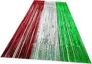 HOMSFOU 1 Set Curtain Backdrop for Party Rhinestones Decoration Neon Favors Sticks Belt Hen Lights Background Net Kit Fringe Props Silver Disco Tinsel Glow Bulk Top The