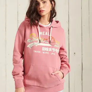 SUPERDRY 女裝 帽T VL ITAGO 粉