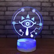 Witch Eye 3D Illusion Night Light 7 Colors Change Touch Lamp for Bedroom Gift