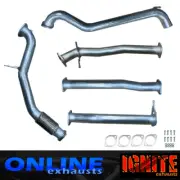 FORD RANGER PX 3.2L 2011-2016 3" INCH EXHAUST NO CAT WITH PIPE SILVER