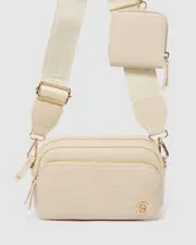 Natural Amalia Webbing Crossbody Bag