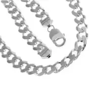 Solid .925 Sterling Silver Cuban Chain - Multiple Sizes