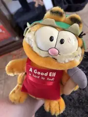 Garfield A Good Elf Is Hard To Find Plush 1981 Nwt