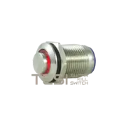Tesi POCO 12MM LED Momentary Push Button Guitar Kill Switch Stainless Steel/Red