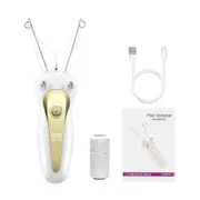CkeyiN Cotton Thread Epilator Electric Women Facial Hair Remover Defeather Instant Hair Removal Threading Depilation LCD Display MC003J