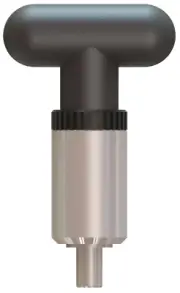 AI1/2T1.5-B-TR6 1/2" Tapered Tip, 2.25" Rounded T Knob Spring Loaded Pop Pin 1.5