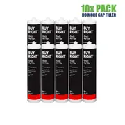 10x Gap Filler 450g White Cartridge BuyRight No More Gaps Acrylic Sealant 10pc