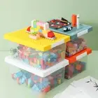 Kids Building Block Storage Box Toys Organizer Stackable Block Case Container