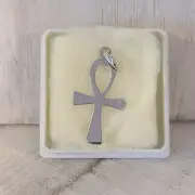 800 Silver Egyptian Ankh Pendant Charm