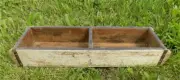 Double Painted Wood Brick Mold, Farmhouse Brick Mould Box, Storage Crate Decor,