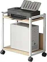 Printer Stand Printer Holder Printer Shelf 2 Tier Printer Stand with Wheels Movable Printer Cart Floor-Standing Printer Shelf for Office Supplies Fax Scanner Printer Rack Printer Shelves (Color : A,