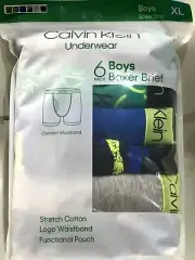 Calvin Klein underwear 6 pack boys Boxer Briefs S M L XL