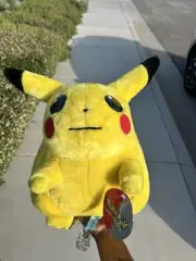 Vintage 1999 Large Pokemon PIKACHU Plush Toy Nintendo Play By Play Hard to Find