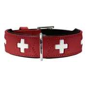 Dog Collar by Hunter Swiss Redblack 4149 Cm