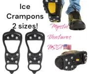 Ice Fishing Cleats Crampons - Snow - You Pick Size - FREE USA SHIP