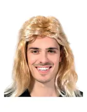 [Boutique Retailer Costumes] Rock Bogan Punk 70s 90s Hair Mullet Wig Costume in Dirty Blonde