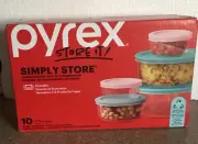 Pyrex Simply Store 10-pc. Glass Storage Set