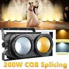 200W 2-Head COB LED Par Light DMX Audience Blinder Disco Party Stage Lighting