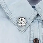 STAR WARS | Storm Trooper Stormtrooper Silver Enamel Lapel Pin Badge Brooch GIFT