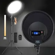 14’’ Large Ring Light with 71" Tripod Stand/Phone,LCD Display 40W 6000K Full