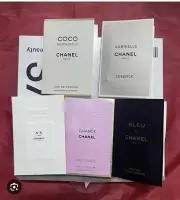 2x CHANEL Perfume Sample Cards White 9.5x7.5cm