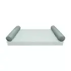 |COVER ONLY| STYLE 5 Full Bolster Pillow Daybed Porch Swing Pipe Trim AD002