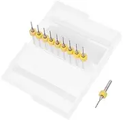 DOITOOL 10pcs 1.0mm Drill Bit Set Cobalt Tile Drill for Woodworking Tools Random